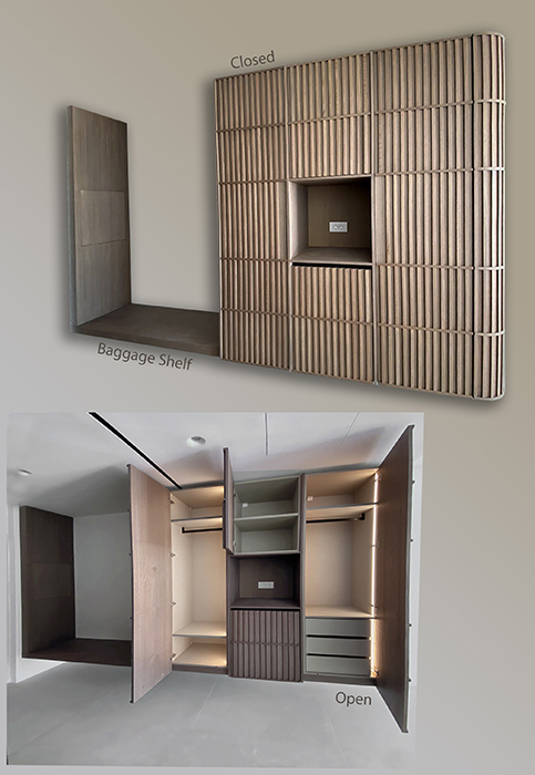 Oak Slatted Wardrobe