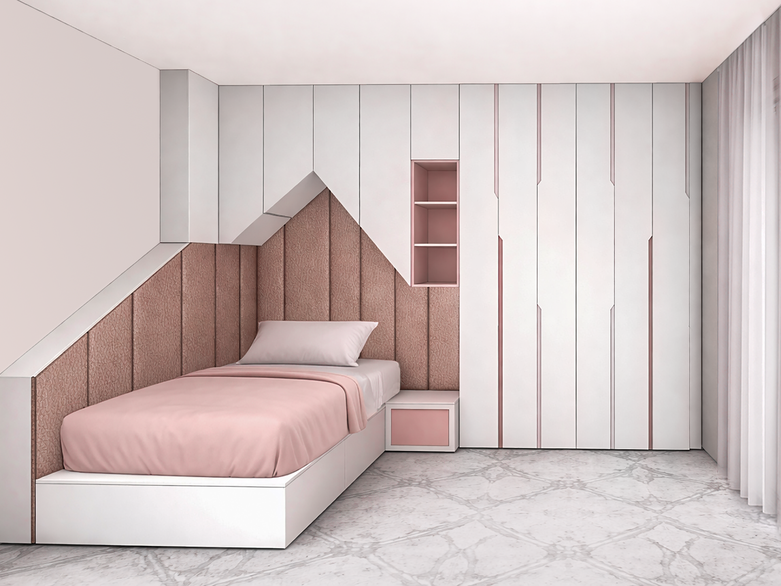 Teen Room - Interior design project by Ilia Dabiza - Kid Room