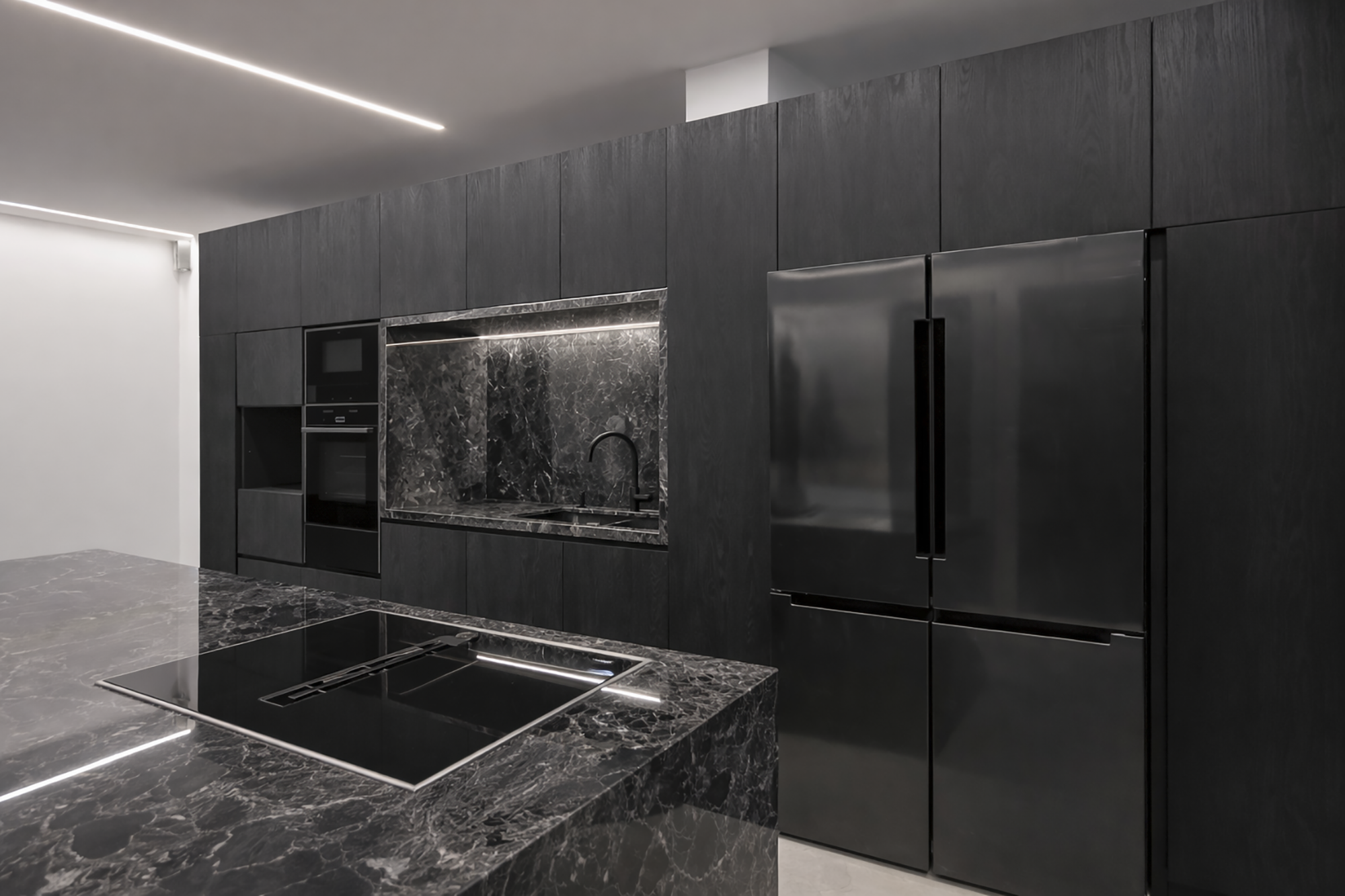 Black & Oak - Interior design detail 4 by Ilia Dabiza - Kitchen