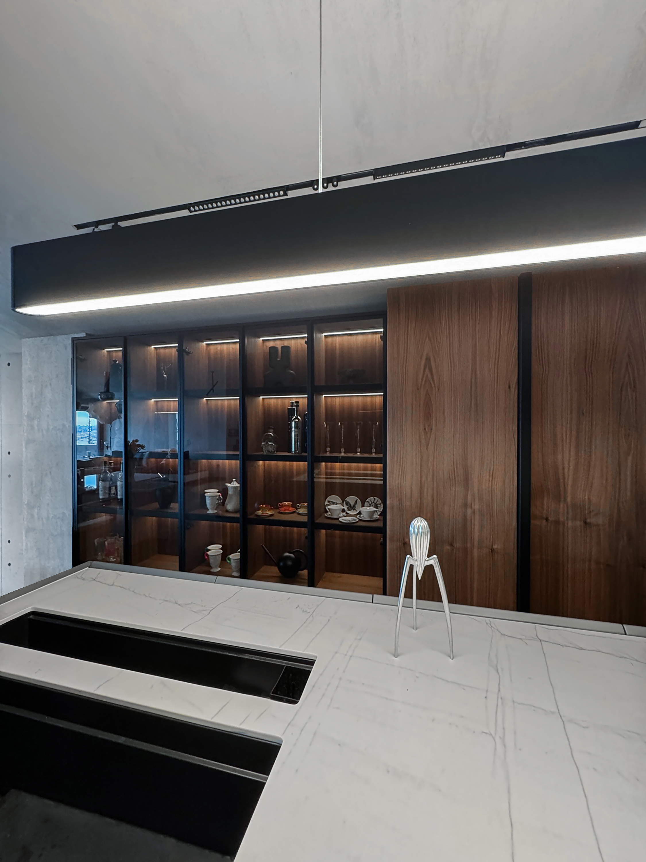 Τόνος καρυδιάς - Interior design detail 4 by Ilia Dabiza - Kitchen