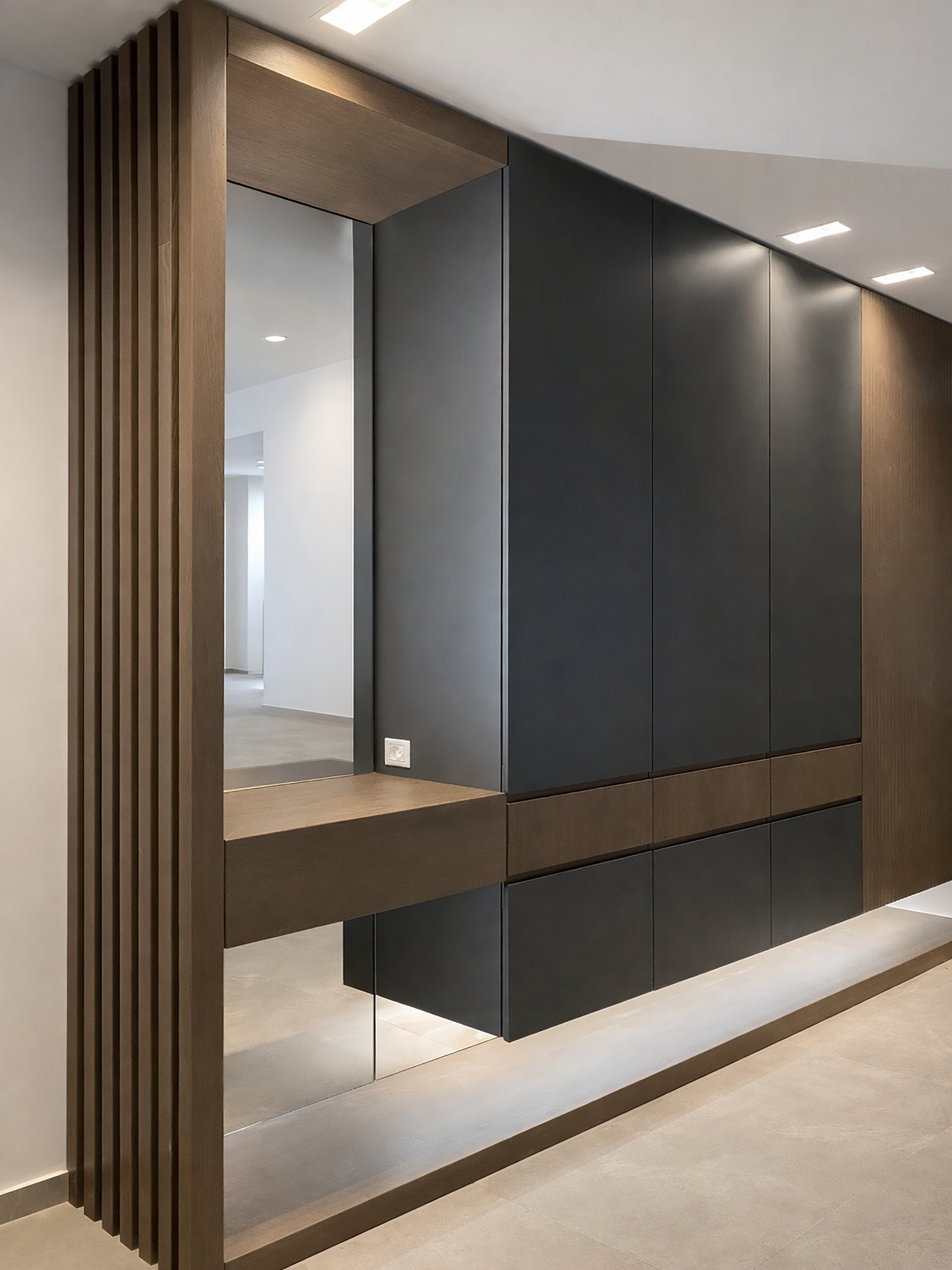 Entrance Furniture - Interior design detail 1 by Ilia Dabiza - Architectural Precision