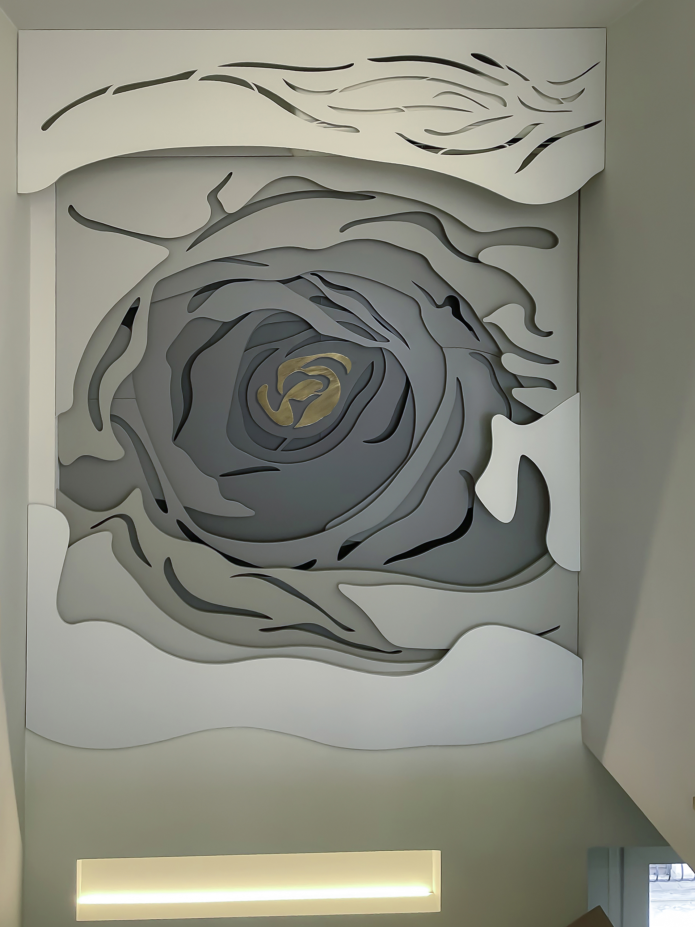 Flower Wall - Interior design project by Ilia Dabiza - Artistic Elevation