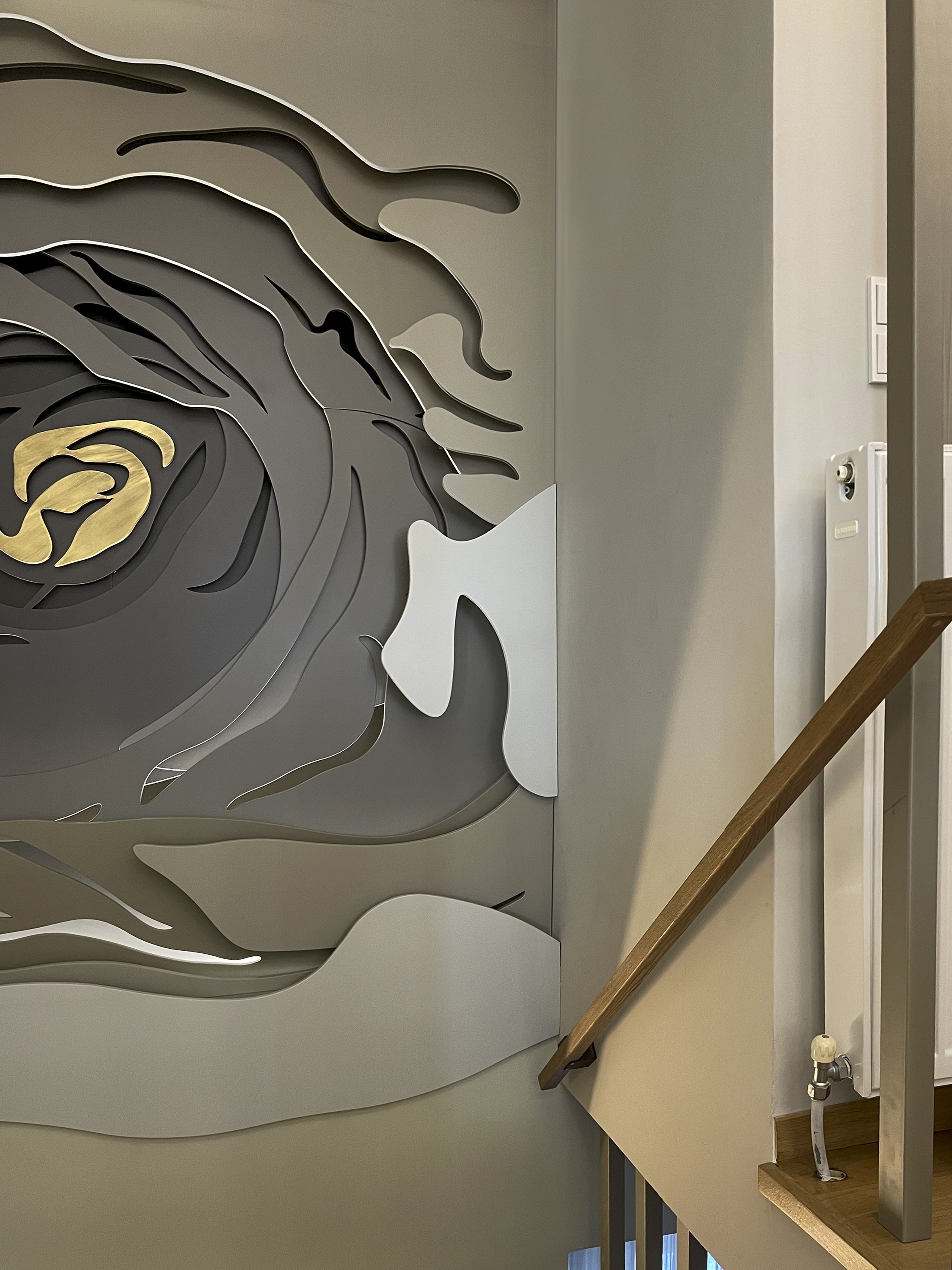 Flower Wall - Interior design detail 1 by Ilia Dabiza - Artistic Elevation
