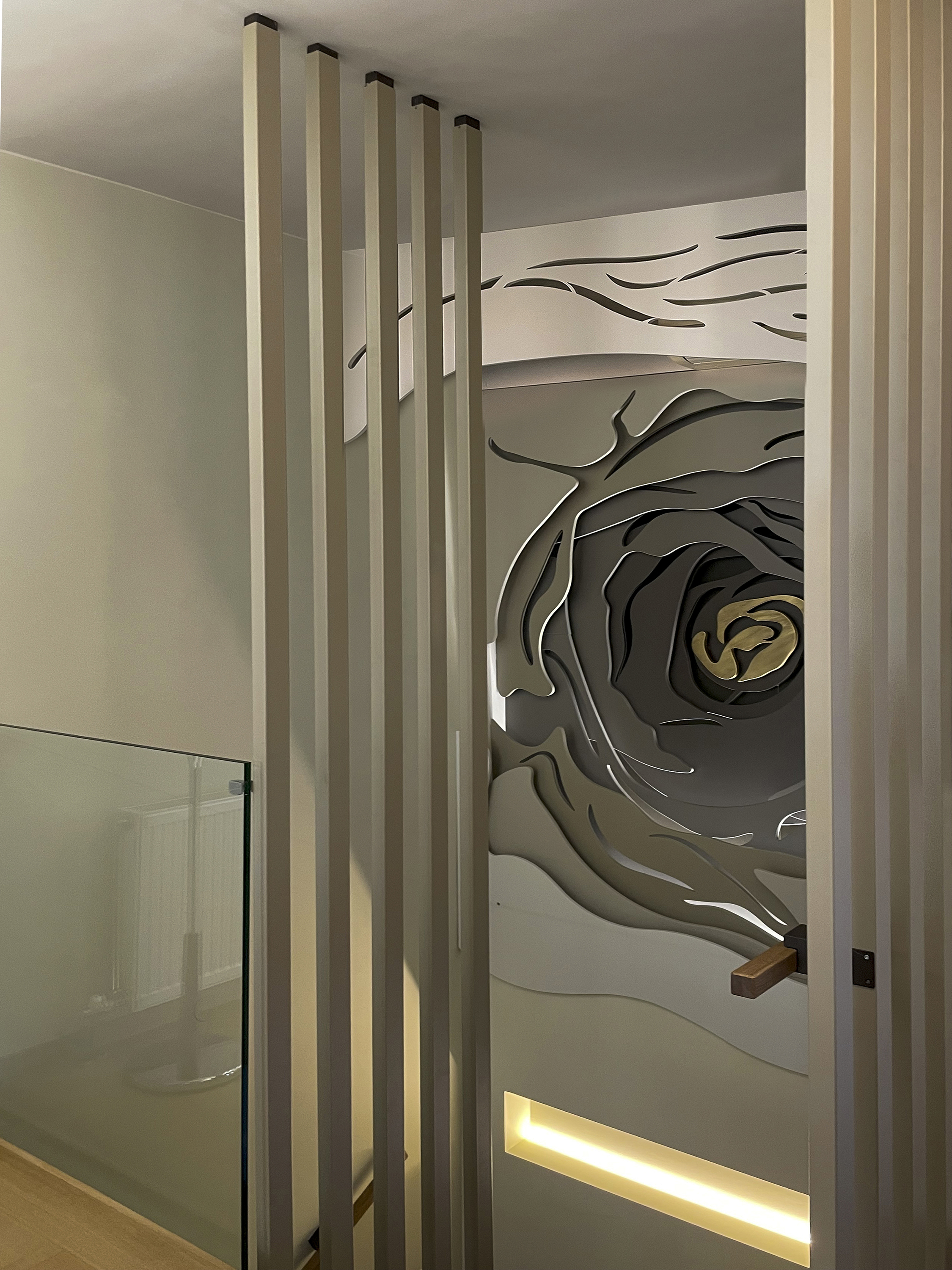 Flower Wall - Interior design detail 3 by Ilia Dabiza - Artistic Elevation