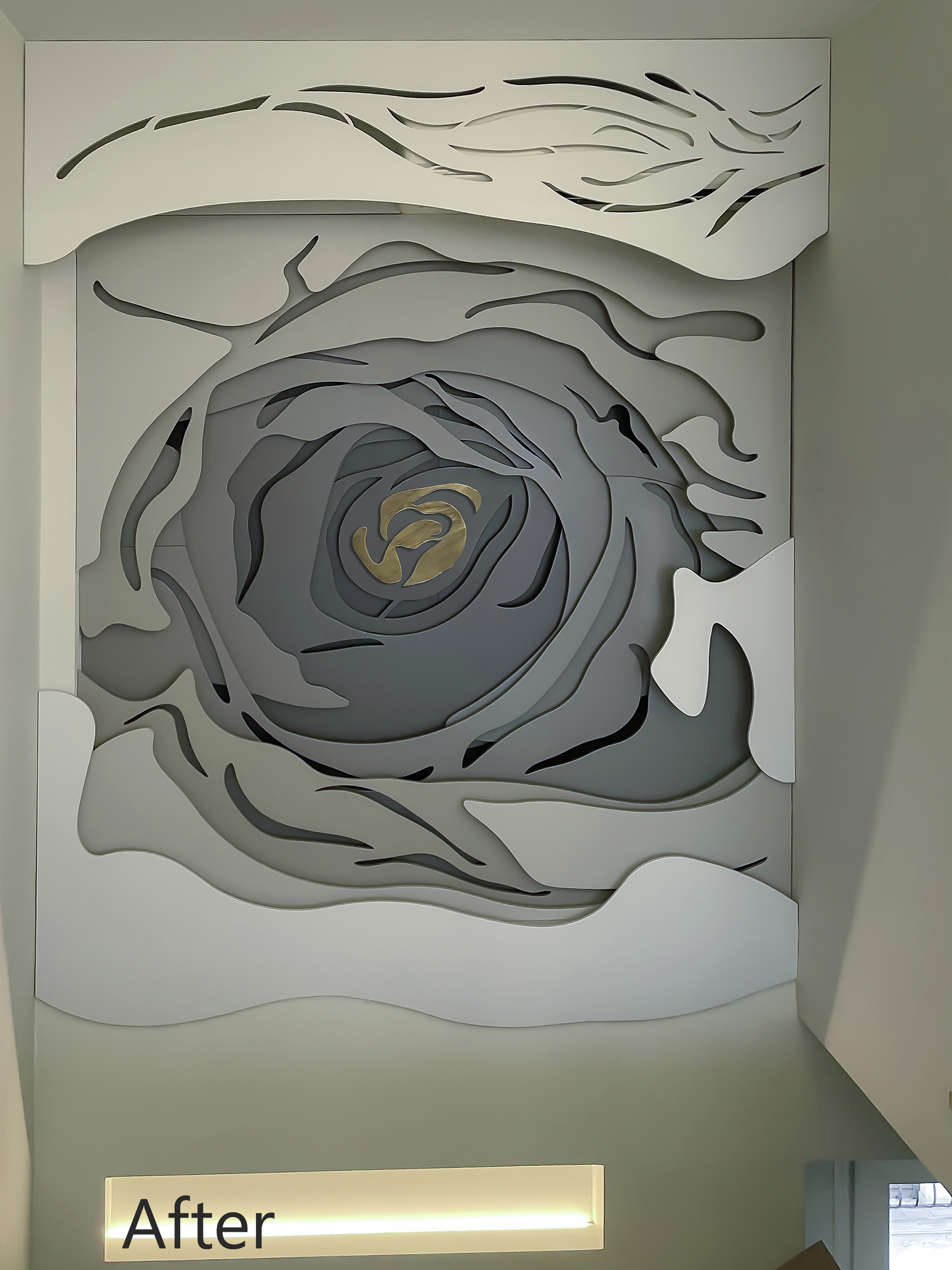 Flower Wall - Interior design detail 6 by Ilia Dabiza - Artistic Elevation