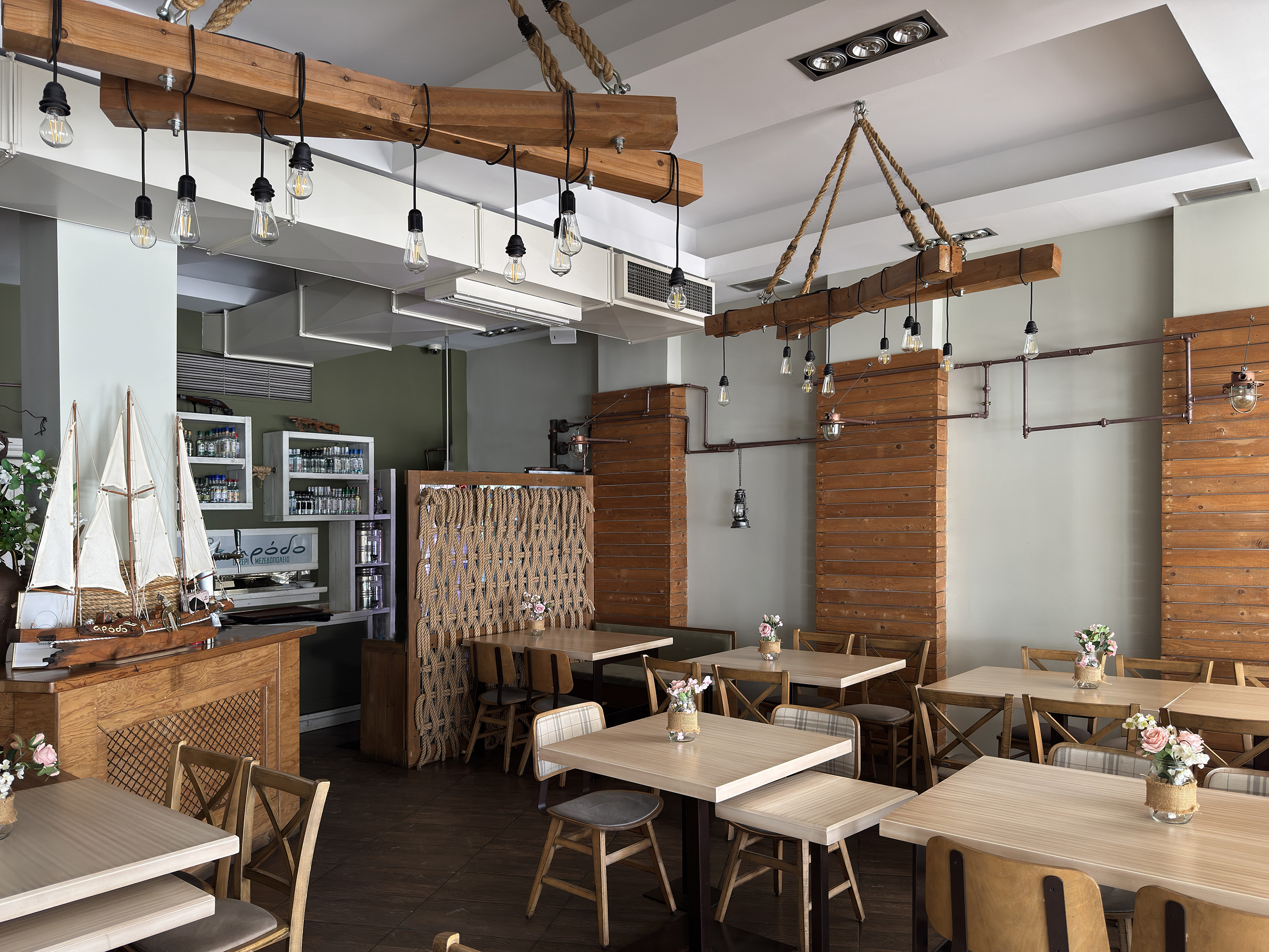 Sea Food Restaurant - Interior design detail 1 by Ilia Dabiza - Commercial