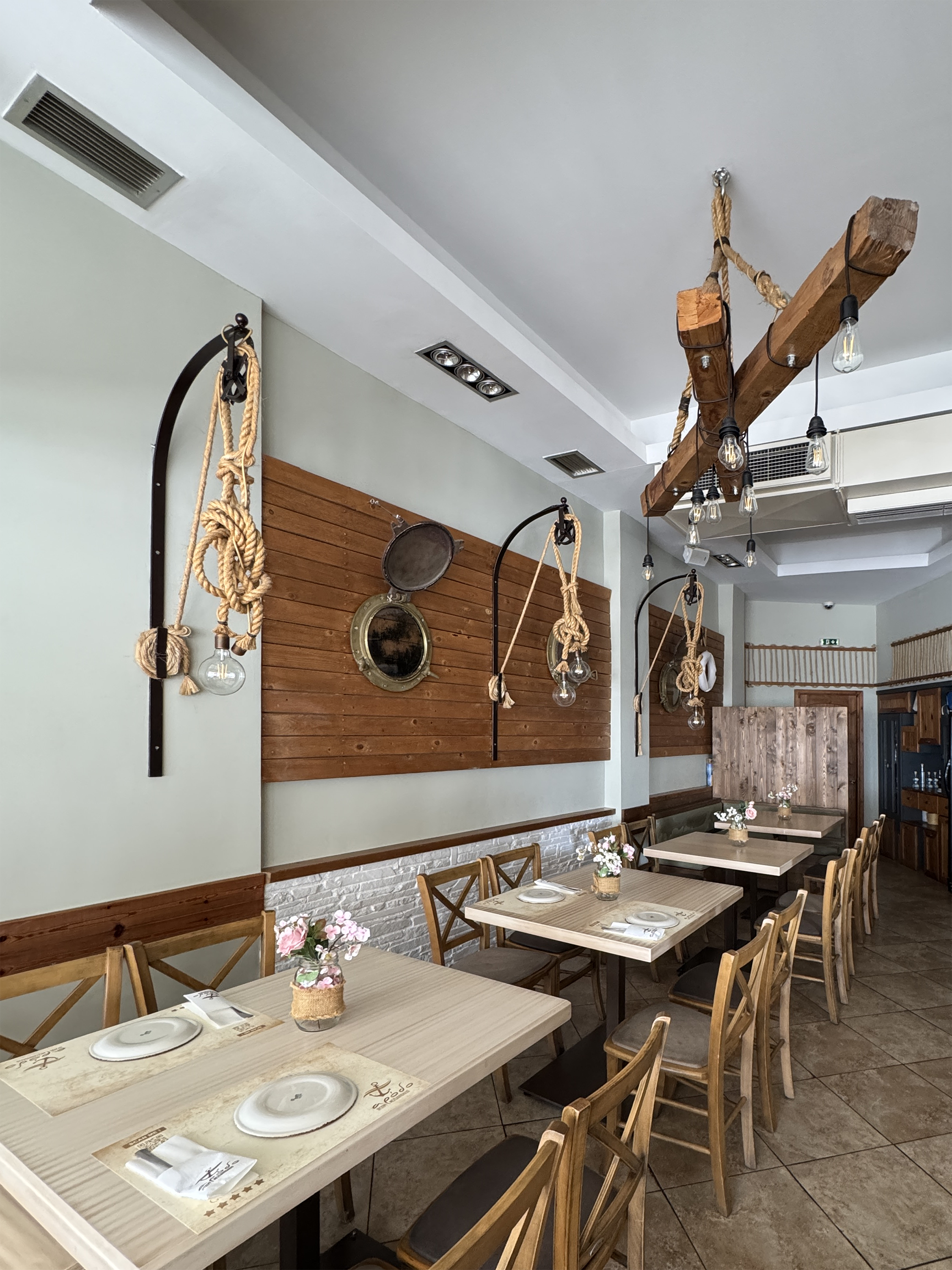 Sea Food Restaurant - Interior design detail 7 by Ilia Dabiza - Commercial